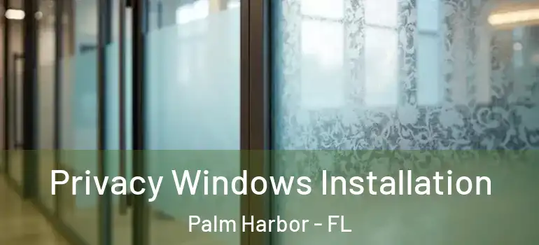  Privacy Windows Installation Palm Harbor - FL